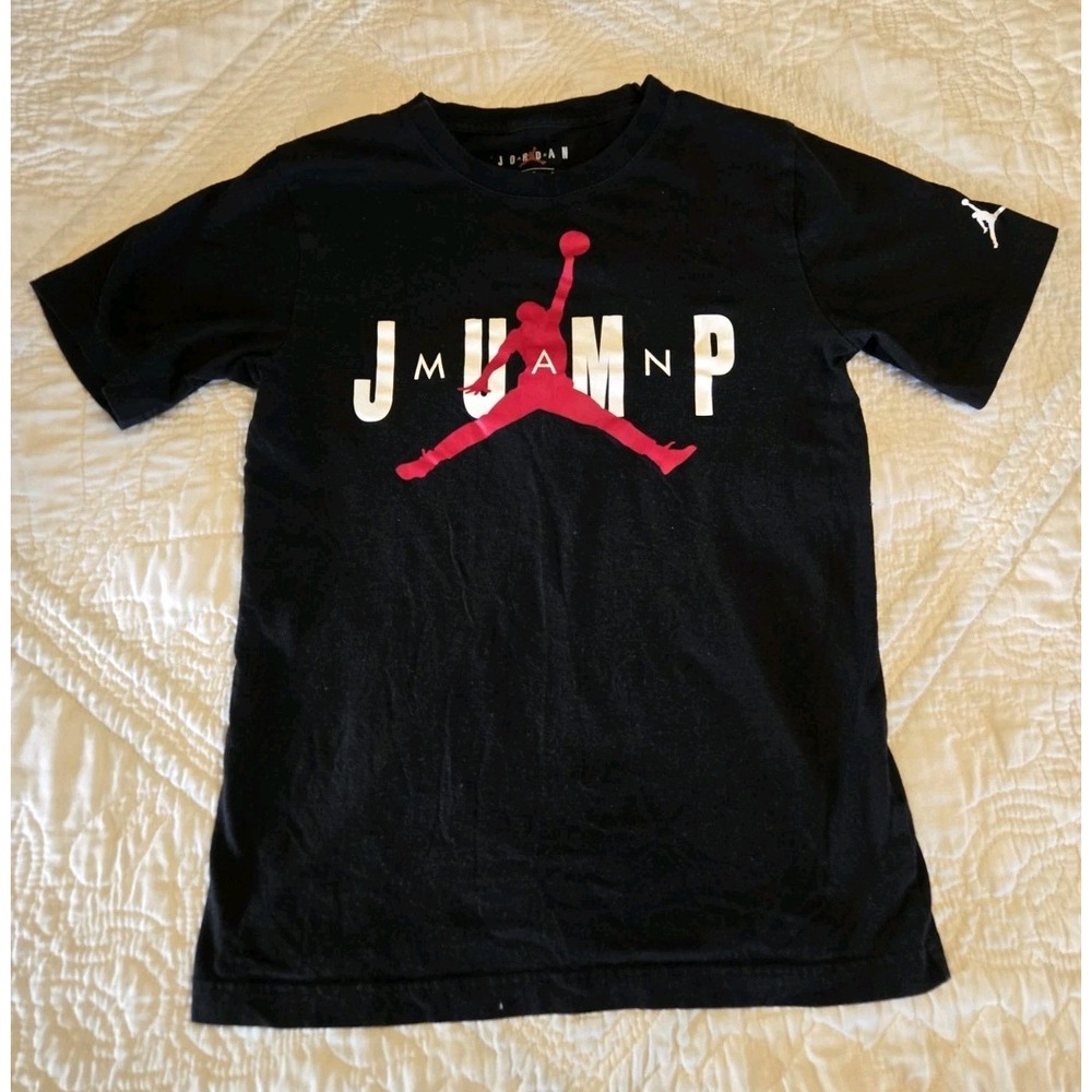 Air Jordan Shirt Jump Man Large 12 -13 Years Boys Youth Short Sleeve  Graphic